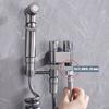 Stainless Steel Handheld Toilet Sprayer Bidet Faucet Shower Head Hygienic Shower Toilet Faucets Double Outlet Bidet