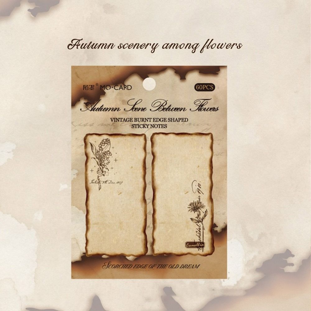 Самоклеящиеся стикеры Винтажная серия Обожжённый Отрывной блокнот Список дел Блокноты Студент