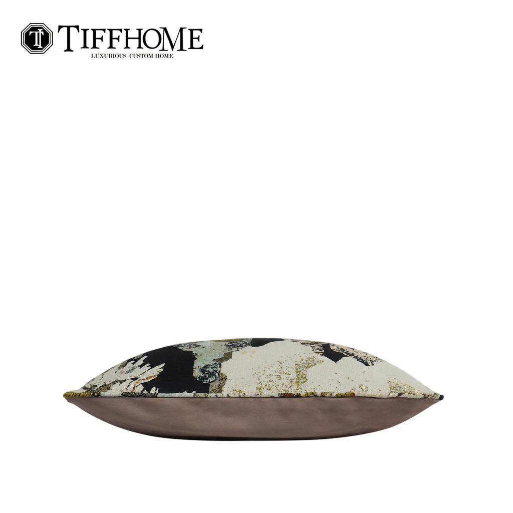 TiffHome Blend Fabric Pillow Luxurious Art Decorative Cover Modern Minimalist Throw Pillow for Sofa Bed Decorative Pillowcase