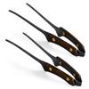Ziyue Tongs Camping Yakiniku Tongs BBQ Yakiniku Tongs Stainless Steel Clever Tongs Conductive Wooden Handle Lightweight BBQ Outdoor Fried Food