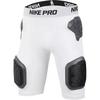 Color Block Design Moisture-Wicking Mid-Rise Training Shorts Men Shorts White AQ2732-100