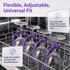 4PCS Heat Resistant Wine Glass Holder Silicone Wine Glass Hanger Stemware Holder  Dishwasher Rack