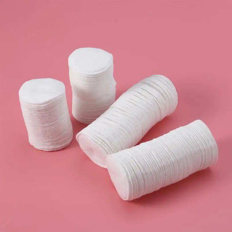 Round Cotton Makeup Pads, 3-LayerThick, 200/300/500PCS  Pieces Disposable Cosmetic Wipes Nail Art Cleaning Round Pads