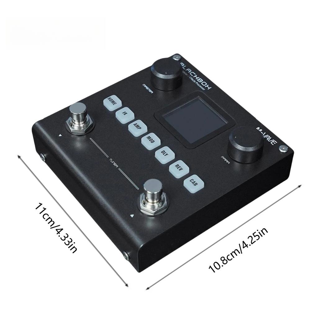 Blackbox Моделировщик гитарного/басового усилителя Процессор мультиэффектов Перезаряжаемый для электрогитары Бас-гитары