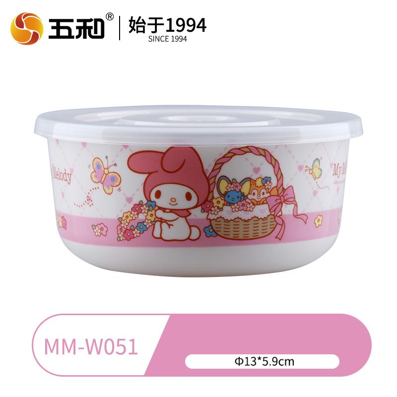 Детская посуда Sanrio Серия My Melody Тарелка для салата Домашние тарелки Миска для риса и салата Мультяшный стакан для воды Ударопрочная посуда