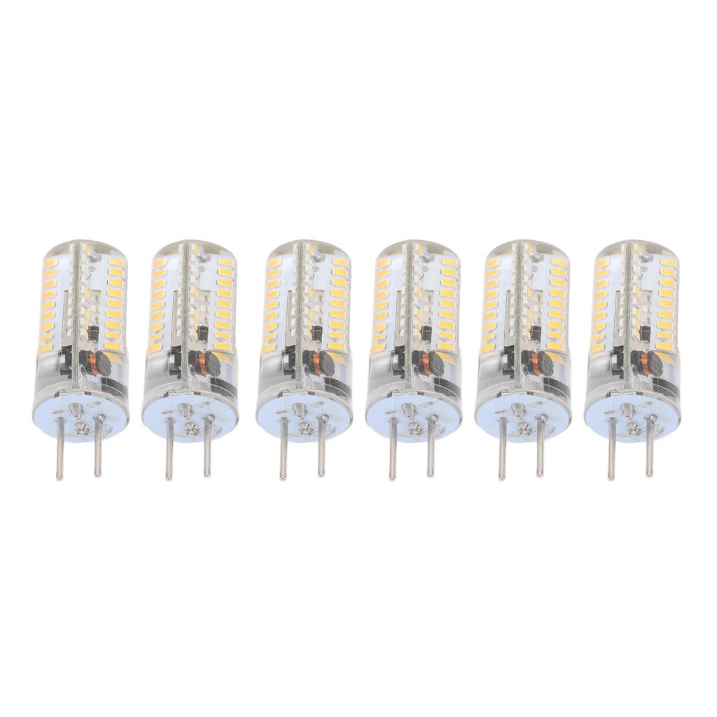 6 шт. светодиодных ламп GY6.35 5 Вт AC 12 В теплый белый 2700–3000 К белый 6000–6500 К 500 лм 72 светодиода