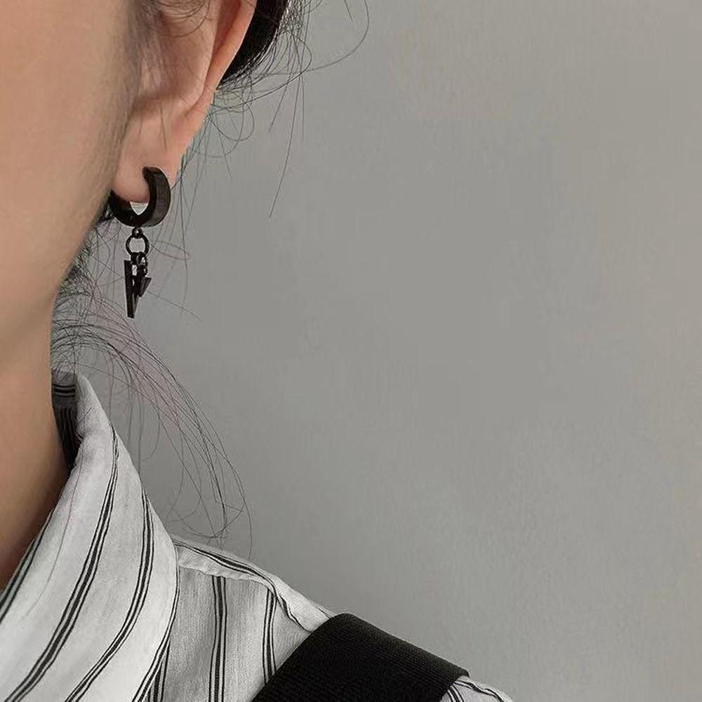 Steel Birthday Gift Dangle Earrings Stud Earrings Men Gothic Earrings Korean Style Earrings