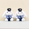 Adorable Plush Police Rabbit Keychain Soft Stuffed Animal For Kids 13cm