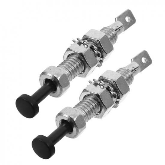 2 Pcs Adjustable Door Switch Auto Pin Light Car Bonnet Alarm Hood