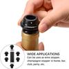 Вакуумный насос для вина с пробкой для бутылок, силиконовая пробка для вакуумного уплотнения, вакуумный упаковщик Wine Saver Preserver, черный