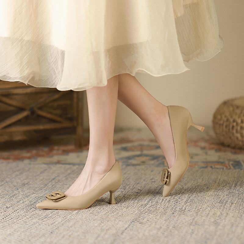 8-словный сексуальный темперамент туфли на высоком каблуке для женских новых остроносых шпилек профессиональная работа одинарные туфли для женщин