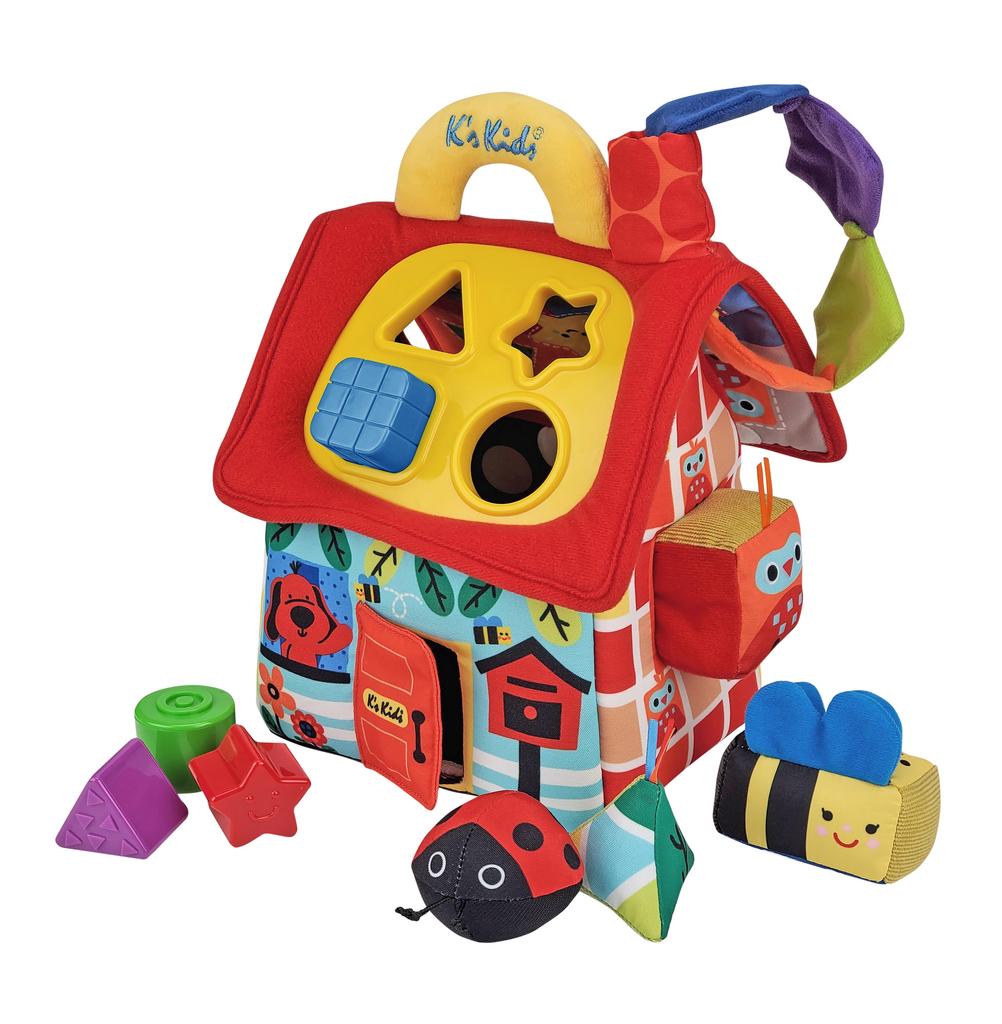 [toytron] K's Kids Shape Sorter Play House Sensory Development Toy KA10834