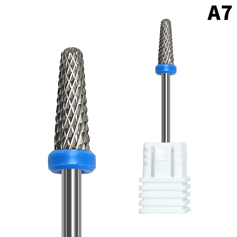 Аппарат для сверления ногтей из вольфрамовой стали, наборы пилок для ногтей, электрическая фреза для маникюра, сверла для снятия заусенцев, инструменты для педикюра