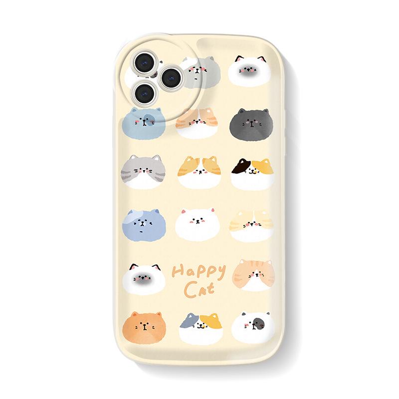 Защитный чехол Zhitai Air Cushion Cartoon для iPhone 11/12/13/14/15 Pro с подставкой, женский дизайн