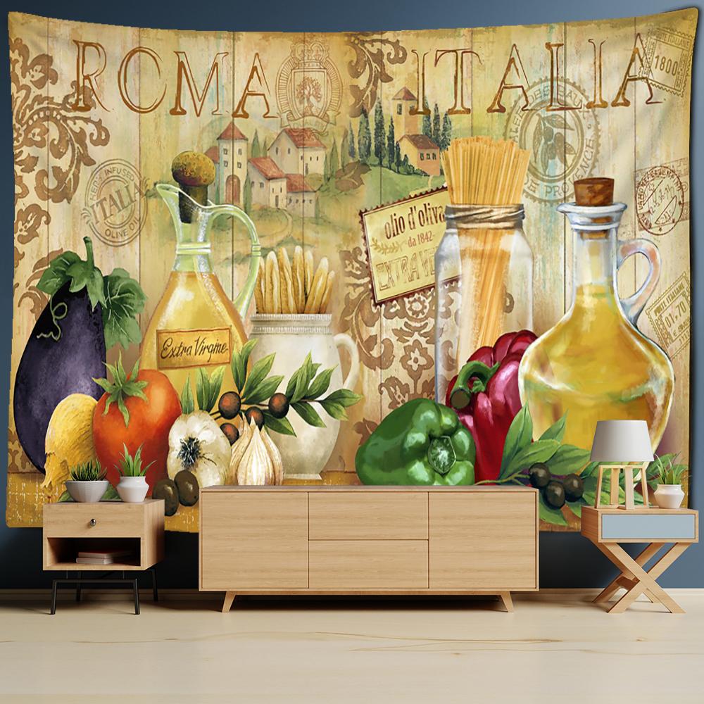 Морской фон мультфильм штамп гобелен настенный ретро каваи хиппи тапиз психоделический детская комната домашний декор