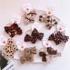 Cute Dot Cloth Bow Hair Rope Ring Children Baby Girls Kids Elastic Hair Rubber Band Accessories Headdress Headwear Ornament