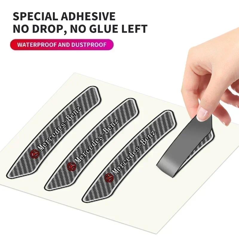 4Pcs Carbon Fibre Emblem Wheels Rims Stickers Decal for Mercedes benz W203 W204 W205 W210 W211 W212 W463 W464 W164 W176 CLA LY4
