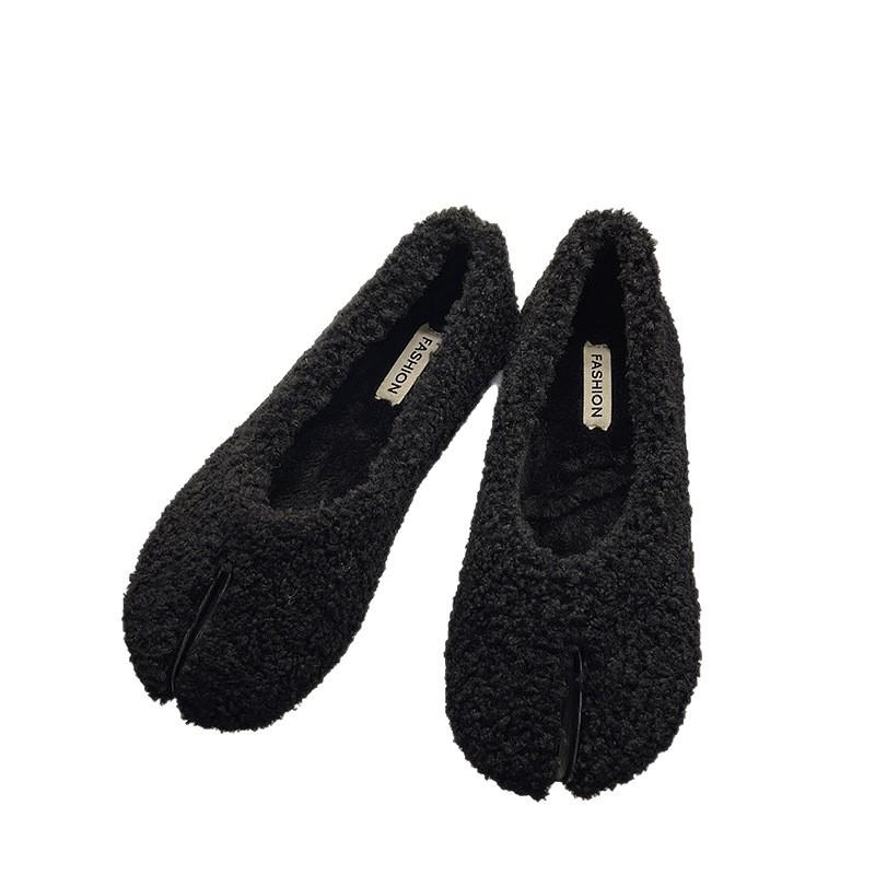 Интернет-знаменитость Мао Мао обувь женская носит осенью и зимой 2025 новая на плоской подошве на одном ходу хлопковые женские туфли модные мягкие подошвы туфли Doudou