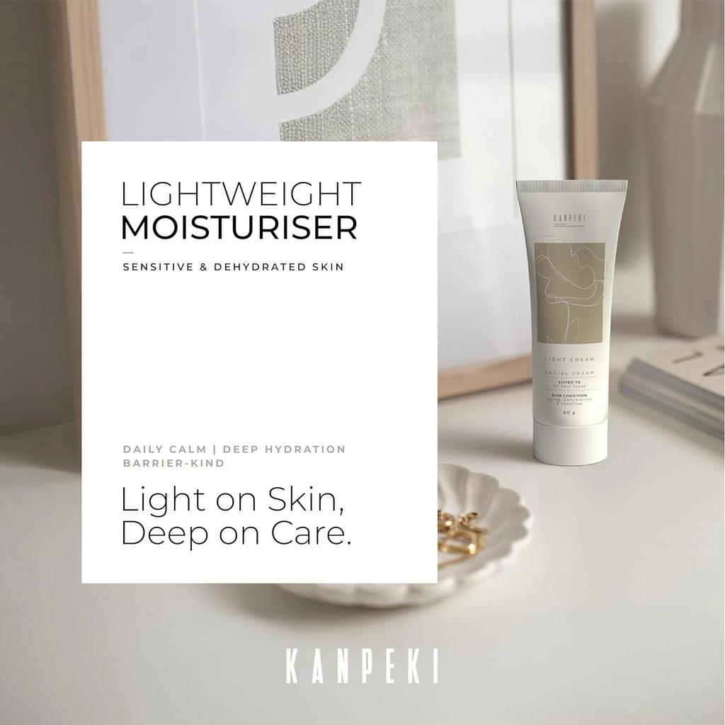 Kanpeki Light Facial Cream Counteracts Signs of Ageing - 60g