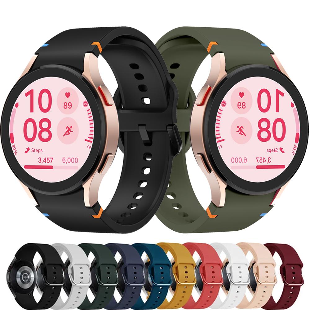 Silicone Strap for Samsung Galaxy Watch 7 FE 44mm 40mm official-website Bracelet Galaxy Watch 4 6 Classic 5 pro band 43mm 47mm