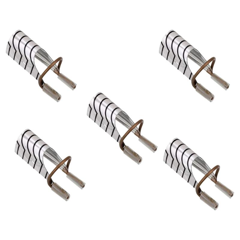 5PCS Reusable Metal Nail Art Forms For Acrylic Gel Extensions Precise Fit Two Colors Design Lightweight Manicure Tool