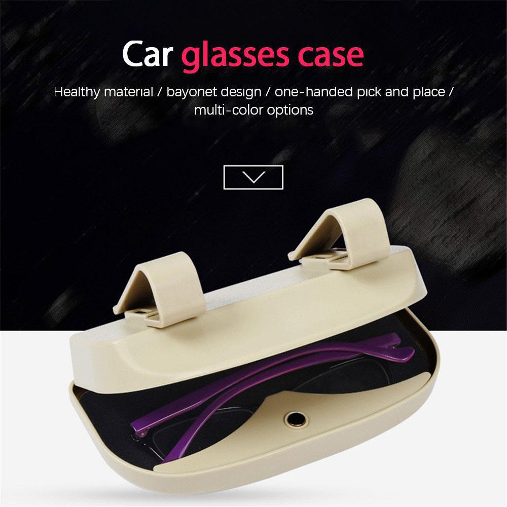 Magnetic Glasses Holder Car Sun Visor Glasses Case Organizer Glasses Storage Box Holder Visor Sunshade Car Holder For Glasses