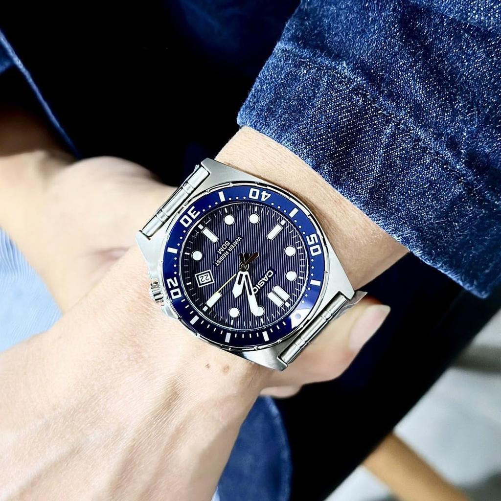 Casio Серебряные часы MTD-135D-2AVDF