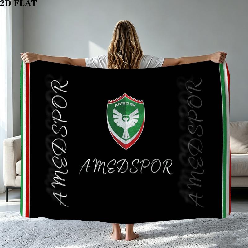 Фланелевое одеяло с принтом Amedspor Высокое качество Теплое Уютное Покрывало для Всех Сезонов Идеально для Подарков Декор Дома