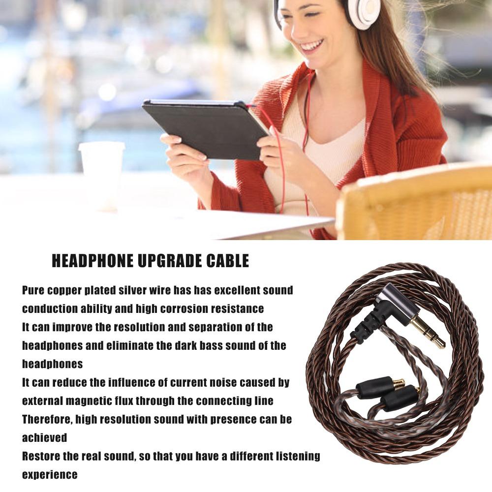 3.5mm Headphone Upgrade Cable for ATH E50 E70 LS300 CKS1100 Connector Headphones Audio Upgrade