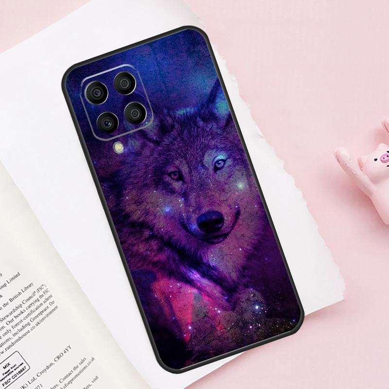Чехол 'Волк в Галактике' для Samsung Galaxy M13 M53 M16 M36 M56 M06 M52 M32 M12 M54 M34 M14 M35 M55 M15 M11 M31