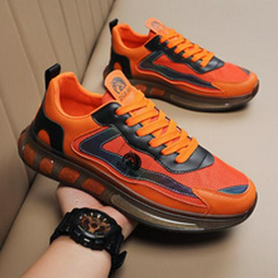 Мужские сетчатые дышащие повседневные туфли - мягкая подошва, дизайн носка, ленивое вождение, большие размеры, модель 7923.