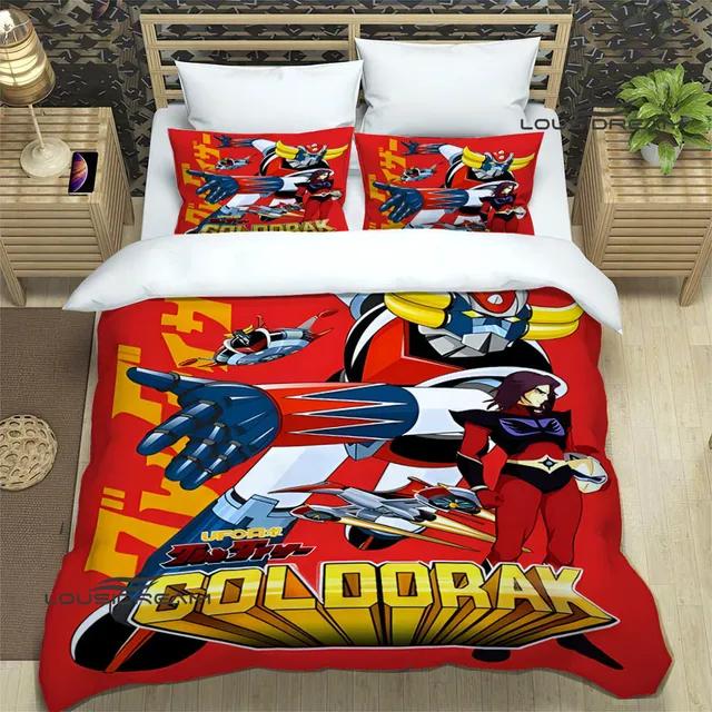 Комплекты постельного белья с принтом UFO ROBO GRENDIZER GOLDORAK изысканный комплект постельного белья пододеяльник комплект постельного белья люкс