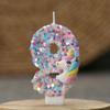 Gradient Pink Unicorn Happy Birthday Candles with 0-9 Number for Cake Decoration Children's Party Favors Cake Toppers DIY