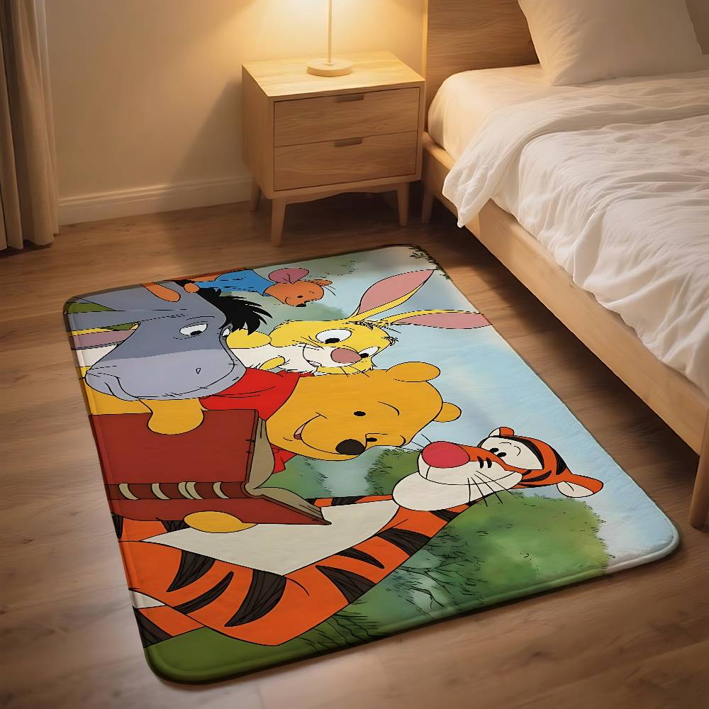 Classic Anime-W-winnie-T-the-P-poohS Kawaiii Carpet Bathroom Anti-slip Mat Home Decoration Mat Entrance Mat Scratch-resistant