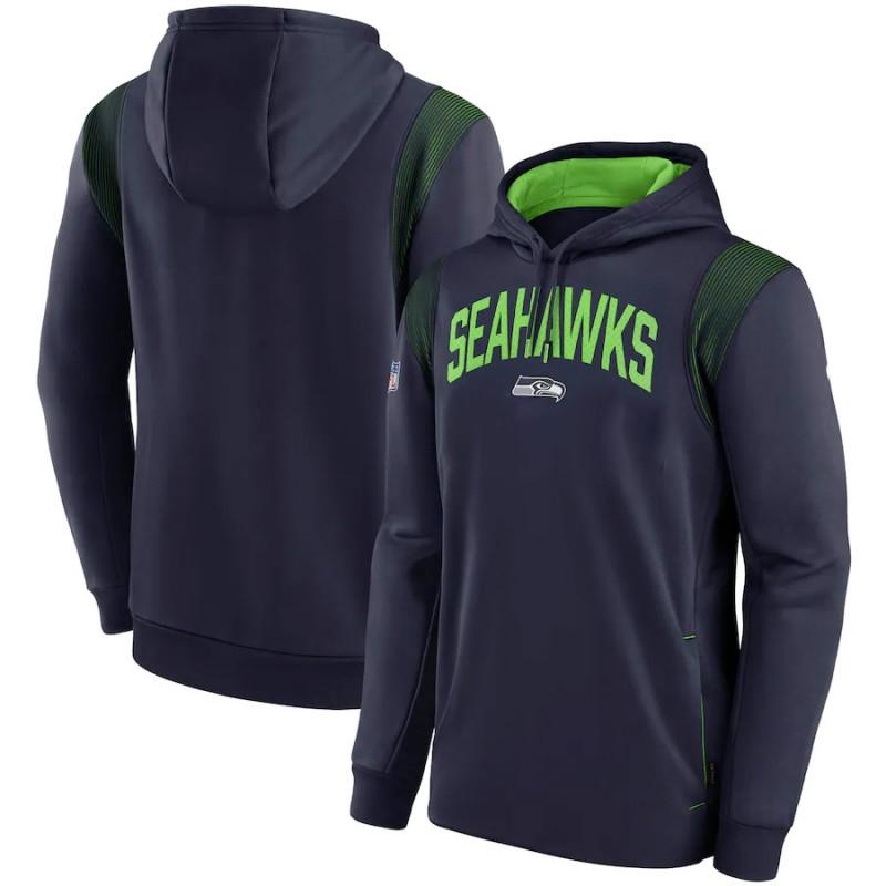 Mens NFL Football Hooded Sweatshirt Sports Casual Pullover With Pockets Loose Fit