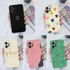 For Xiaomi Redmi Note 8 9 10 11 12 Pro Plus Note 10S 11S 12S 4G Phone Cases Soft Square Protective Silicone Love Heart Cover For Redmi Fundas Bumper