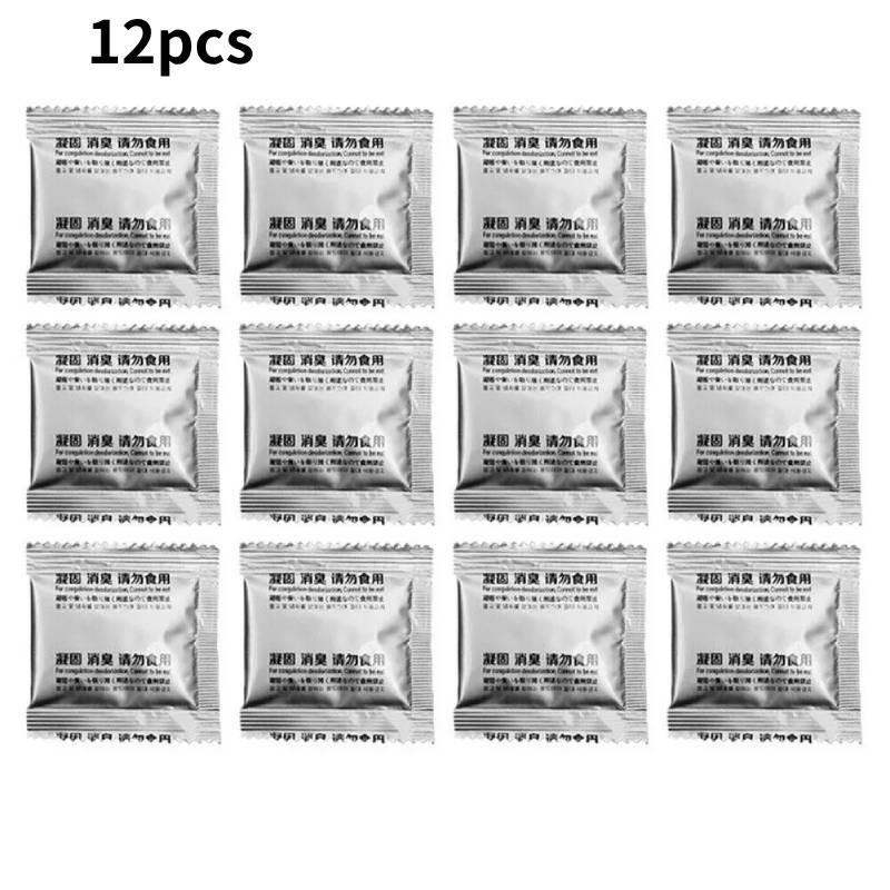 Toilet 12pcs Camping Chemicals Poo Gel Curing Agent Outdoor Portable Deodorant