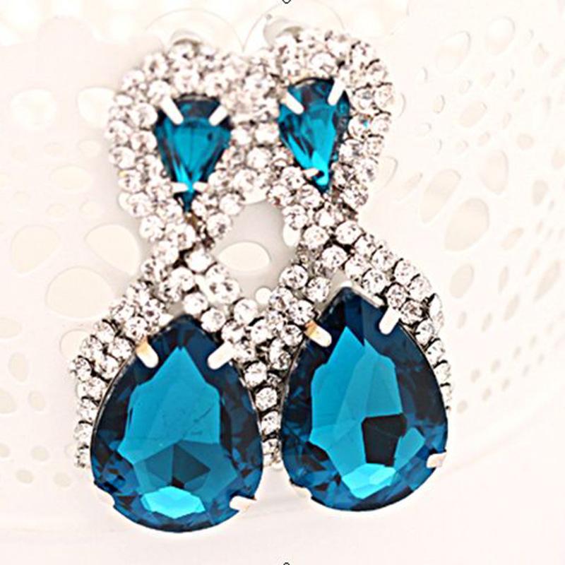Korean Style Earrings 8-Word Autumn New Small Jewelry Ladies Stage Performance Earring Accessories  E017