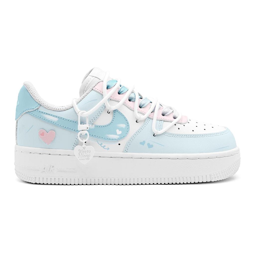 Nike Air Force 1 Air Force 1, Двусторонний Лебедь Возлюбленная, Романтичный, Девическое Сердце, Милый Стиль, Деконструктивистский Дизайн DH2920-111(TeamS2-S-BOX)