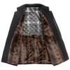 Autumn and Winter New Cashmere Stand Collar Wool Coat Men's Middle-aged Thick Men's Wool Coat