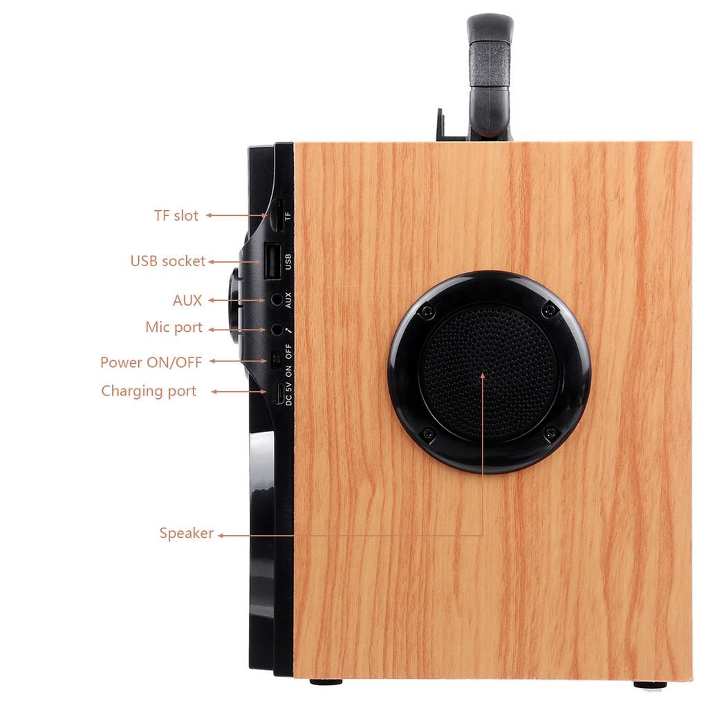 A11 USB Портативная Bluetooth Колонка Беспроводная Стерео Сабвуфер Басовые Колонки Музыкальный Центр Поддержка FM Радио TF AUX Пульт Дистанционного Управления DC 5V