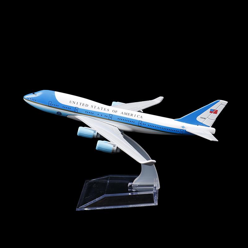 16 см США Air Force One Airplane Model Boeing 747 Diecast Model Collectionl Gift