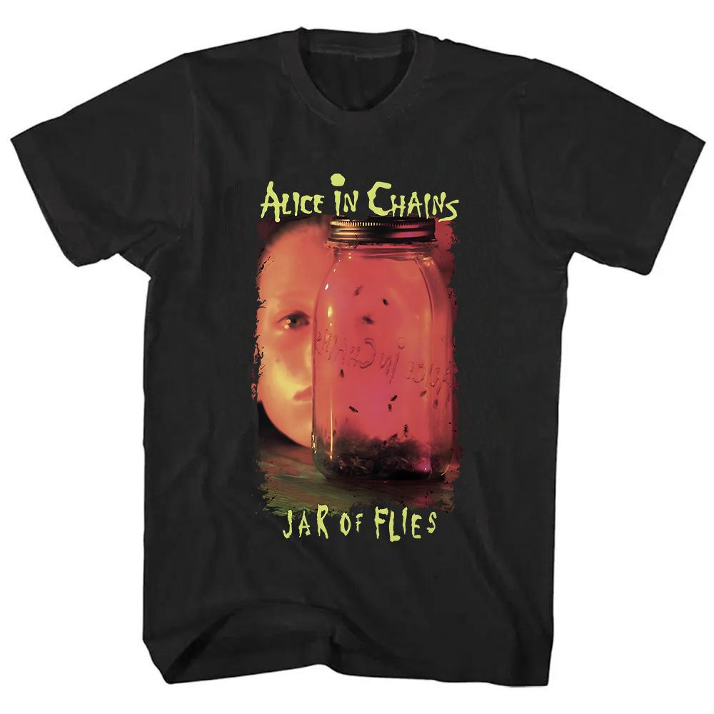 Футболка JAR OF FLIES, рок-группа Alice InChains, футболки с коротким рукавом, модная одежда унисекс, уличная одежда, хип-хоп, мужская футболка с принтом, одежда