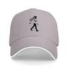Black Baseball Cap with Silhouette Design for Unisex and Women Casual Streetwear Style Adjustable Fit Fashion Accessory
