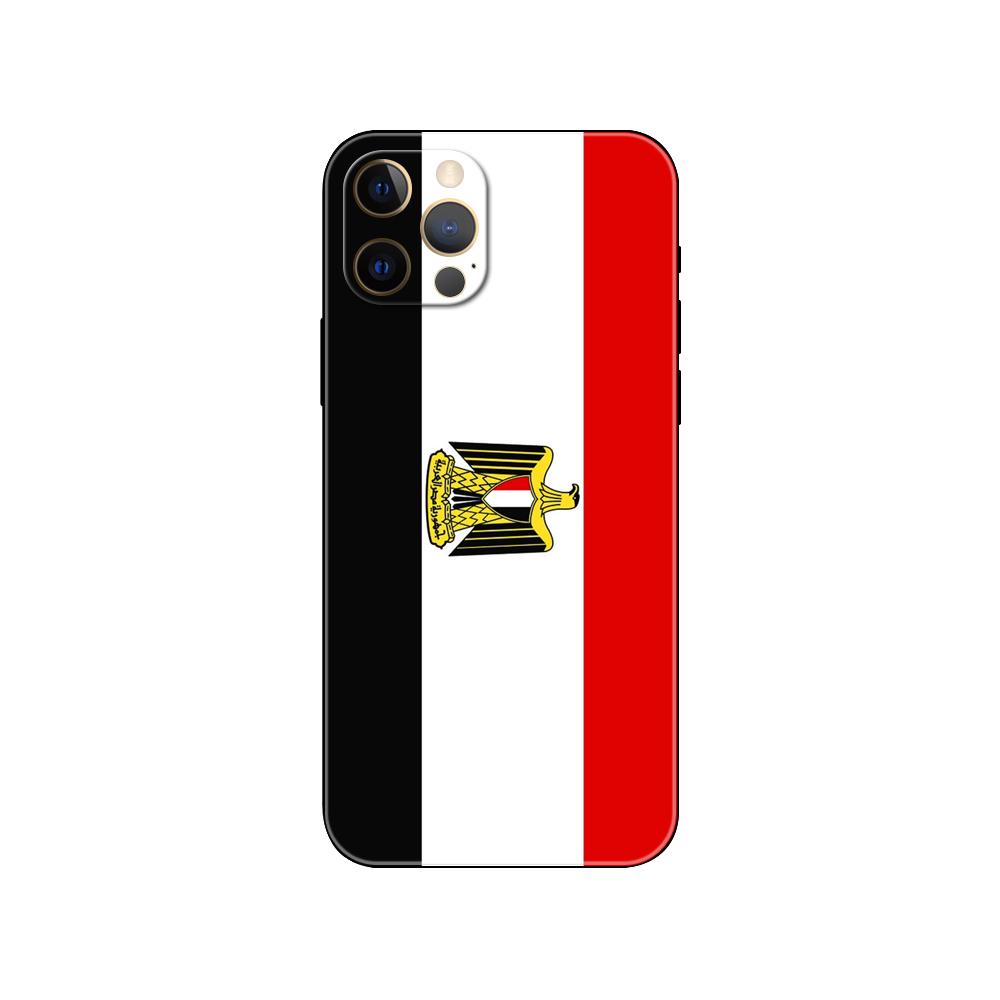 Чехол для телефона с египетским флагом для iPhone 5 5s 2020se 6 6s 7 8 plus x 10 XR XS 11 12 13 mini pro MAX черная задняя крышка из ТПУ