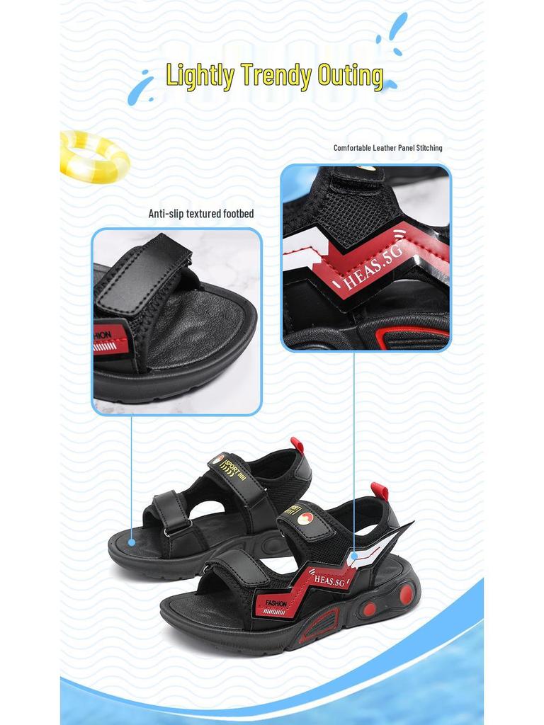 Summer 2025 Boys' Non-slip Sports Sandals: Soft Sole, Lightweight Beach Flip-flops for Kids