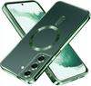 Case for Samsung Galaxy S22, Electro MagSafe, green + Glass screen protector