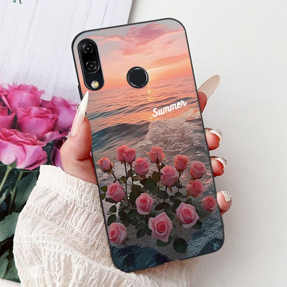 Luxury Matte Silicone Soft Case For ASUS ZENFONE 5 8 3 ZE620KL ZE520KL ZB602KL ZB601KL ZS590KL Capa Flower Loving Heart Funda