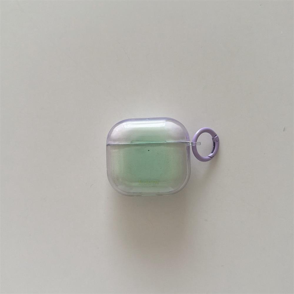 Small fresh contrasting color smudging earphone cover for Apple AirPods 1 /1 generation transparent protective cover PRO1/PRO1