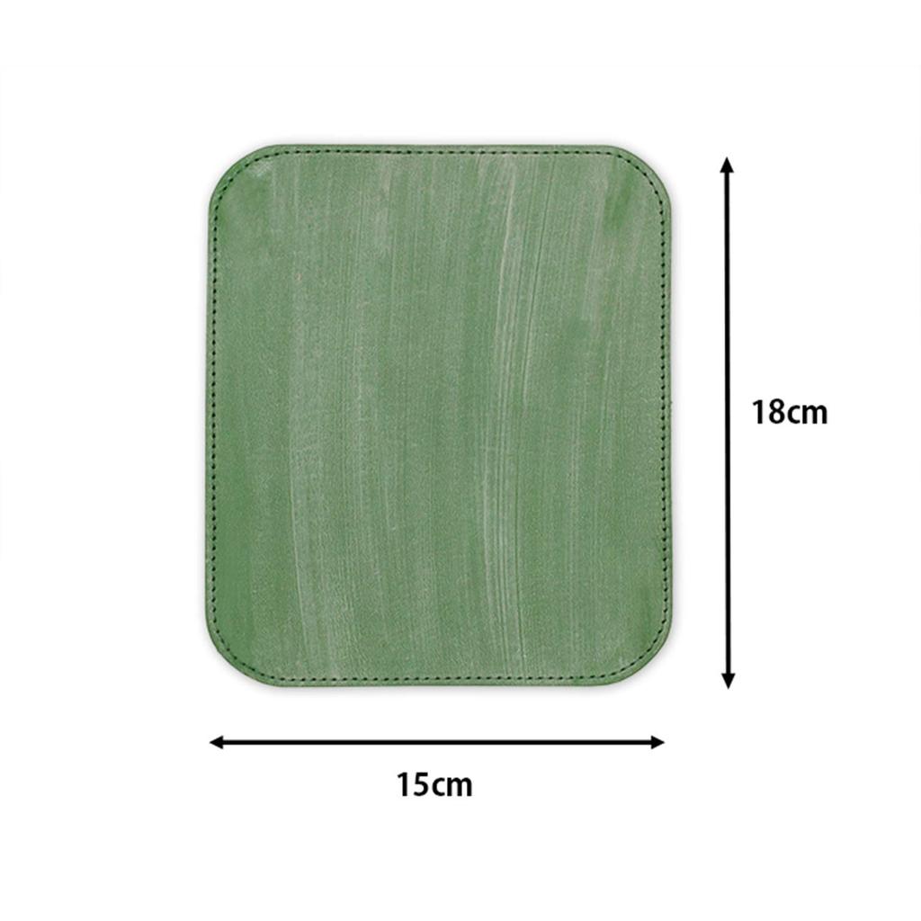 Химедзи Натуральная Кожа Мышь Уздечная Кожа [Кожа Хондзин] Коврик, (Павлин синий)